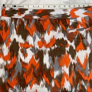 CALLAWAY Pickleball Skort Golf Skirt Orange Gray Brown Spandex Stretch Size XL